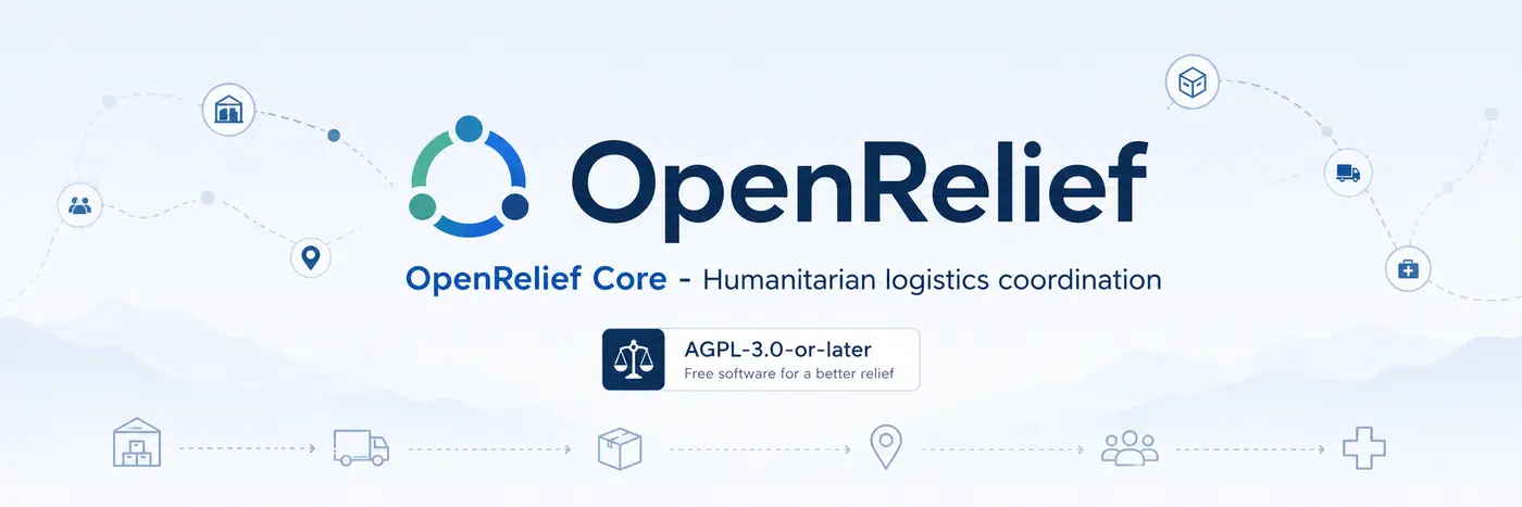 OpenRelief Core AGPL banner